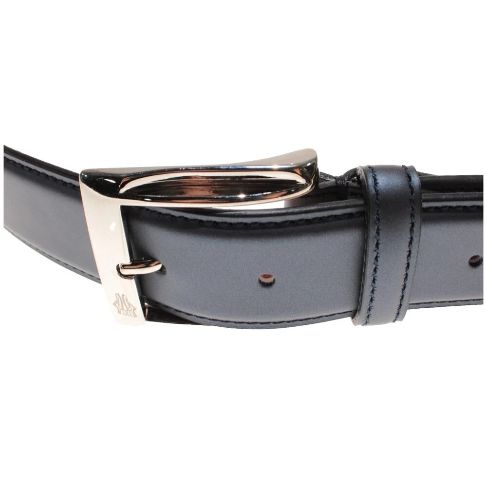 Di Bianco NWT Cut to Size Dress Belt In Solid Navy Blue Leather One Size